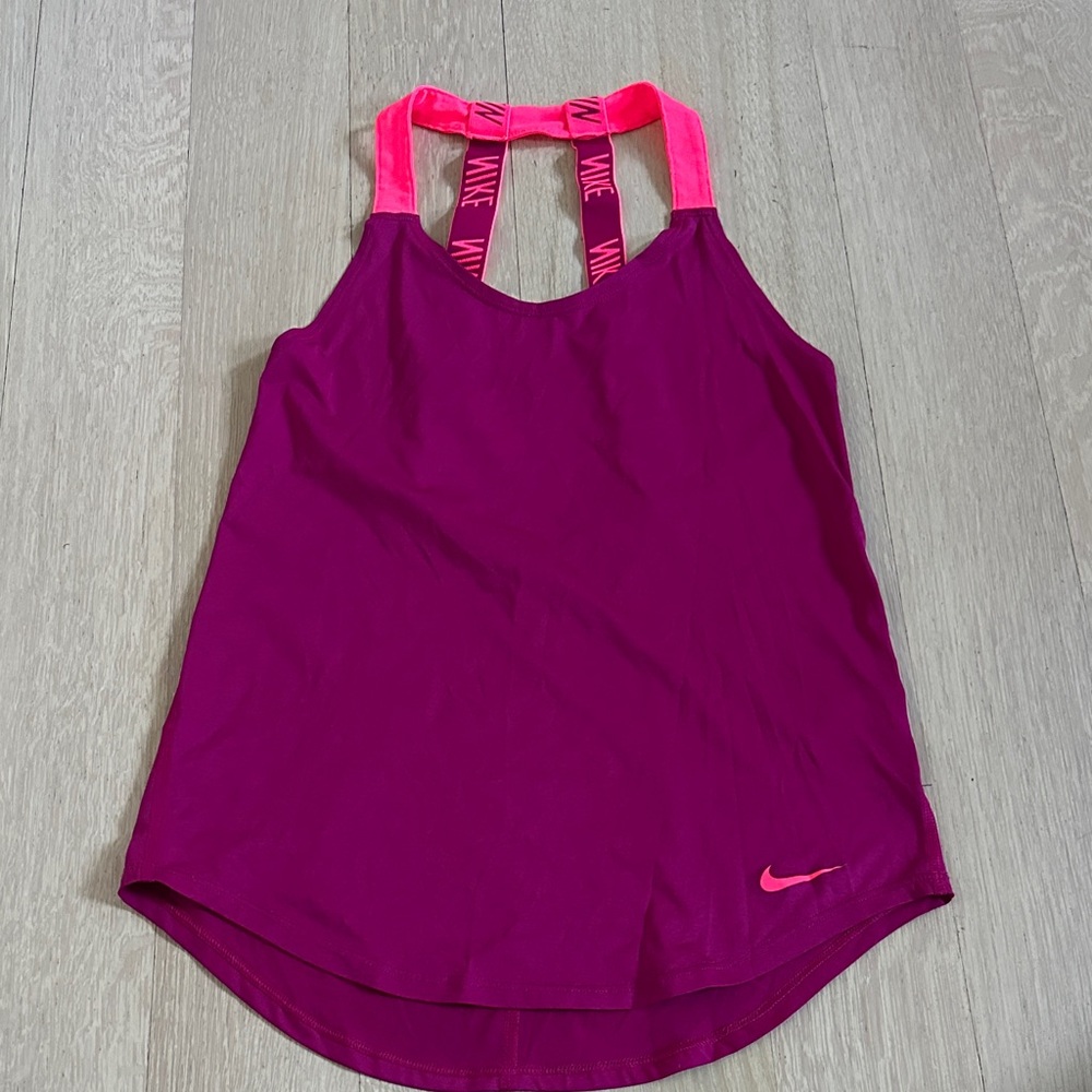 Nike Fuchsia and Neon Pink Tank Top